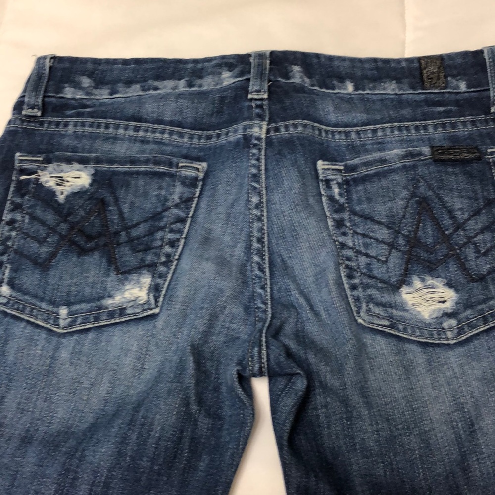 Authentic 7 for all mankind destroyed A Pocket